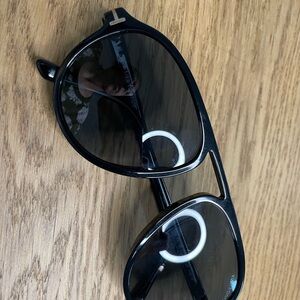 Tom Ford Tony TF756 01A Sunglasses Black Aviator 57mm Made In Italy